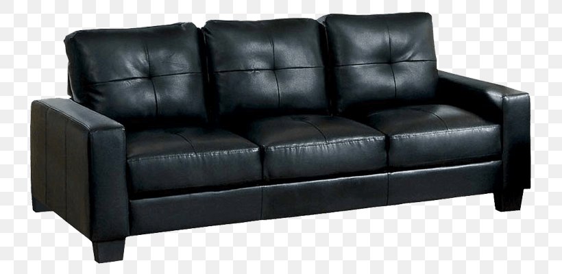 Futon Couch Sofa Bed Furniture Leather, PNG, 800x400px, Futon, Bed, Black, Chair, Clicclac Download Free