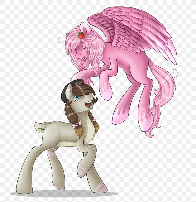 Horse Homo Sapiens Legendary Creature Cartoon, PNG, 754x843px, Watercolor, Cartoon, Flower, Frame, Heart Download Free