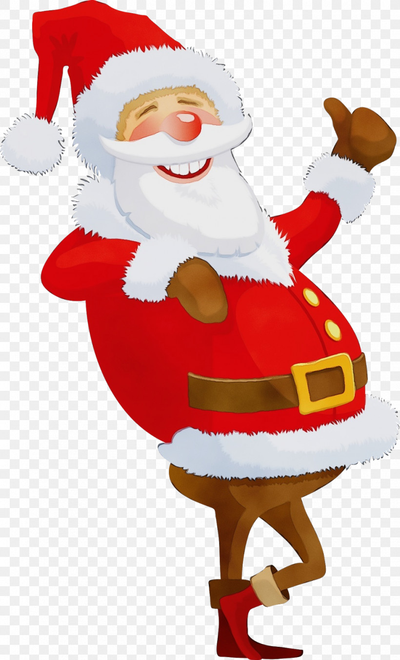 Santa Claus, PNG, 971x1600px, Watercolor, Cartoon, Christmas, Paint, Santa Claus Download Free