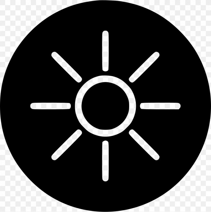 Icon Design Symbol Light, PNG, 980x982px, Icon Design, Black And White ...