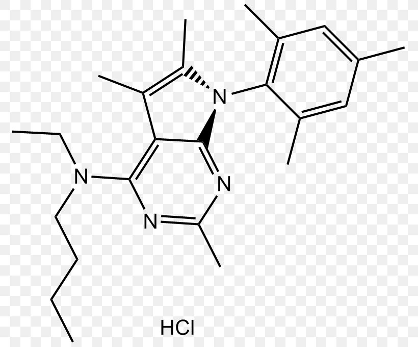 Corticotropin-releasing Hormone Receptor 1 Antalarmin Hydrochloride /m/02csf, PNG, 787x680px, Hydrochloride, Amine, Art, Black, Black White M Download Free