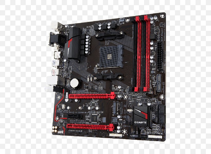 Socket AM4 MicroATX Motherboard CPU Socket GIGABYTE GA-AB350M-Gaming 3, PNG, 600x600px, Socket Am4, Atx, Computer Accessory, Computer Case, Computer Component Download Free