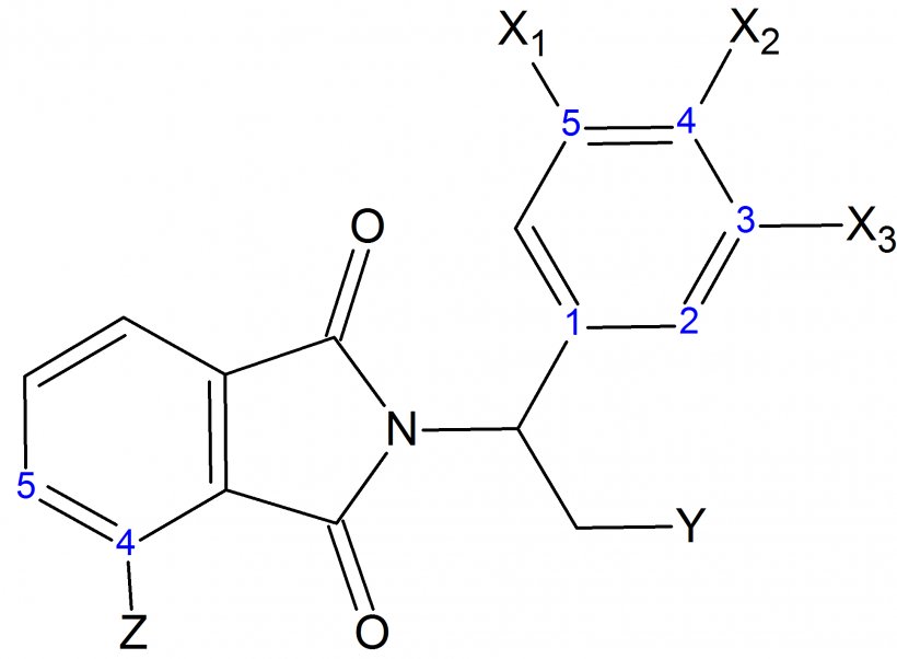 Thalidomide Phosphodiesterase Inhibitor Pomalidomide Phosphodiesterase-4 Inhibitor, PNG, 1934x1421px, Thalidomide, Area, Celgene, Cereblon, Diagram Download Free