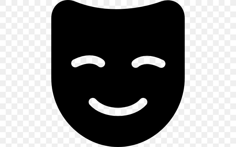 Mask Comedy Theatre, PNG, 512x512px, Mask, Black And White, Comedy, Costume, Emoticon Download Free