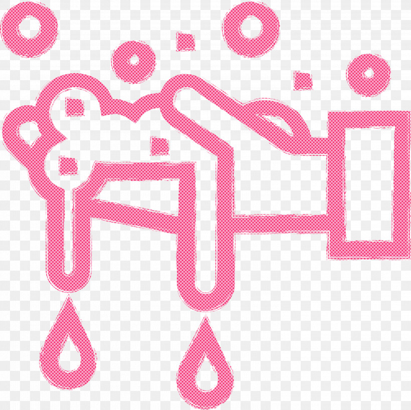 Hand Cleaning Hand Washing, PNG, 2999x2993px, Hand Cleaning, Hand Washing, Heart, Line, Magenta Download Free