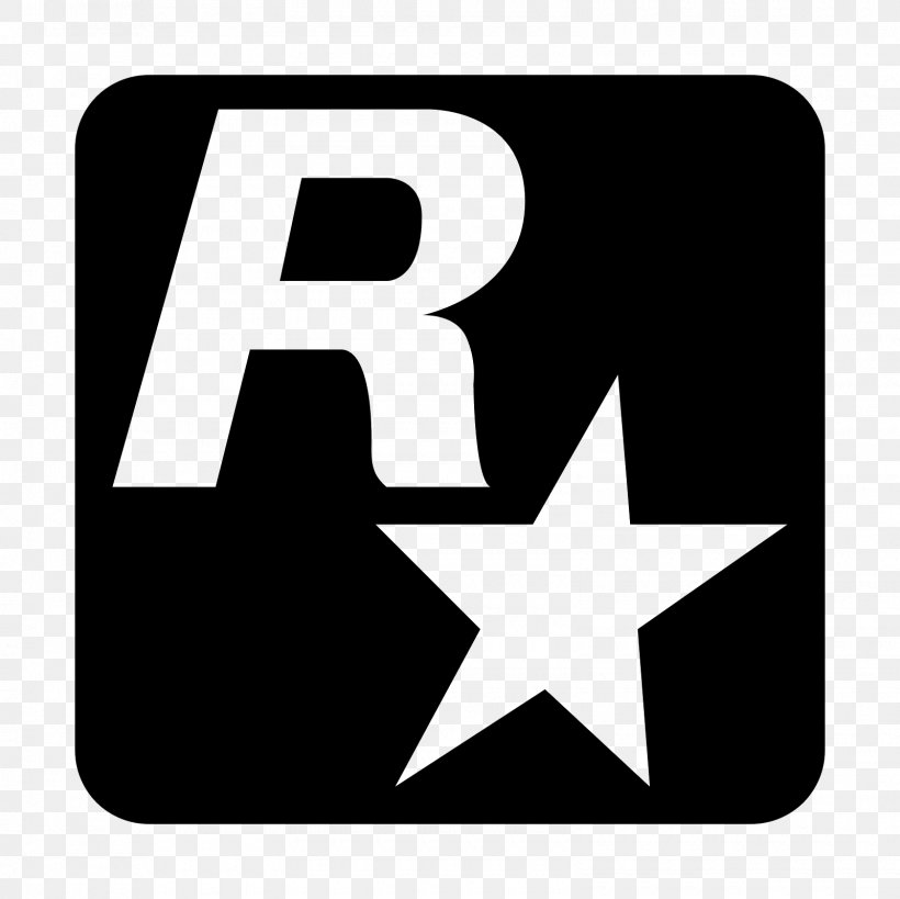 Rockstar Games Black & White Rockstar North Font, PNG, 1600x1600px, Rockstar Games, Area, Black White, Brand, Logo Download Free