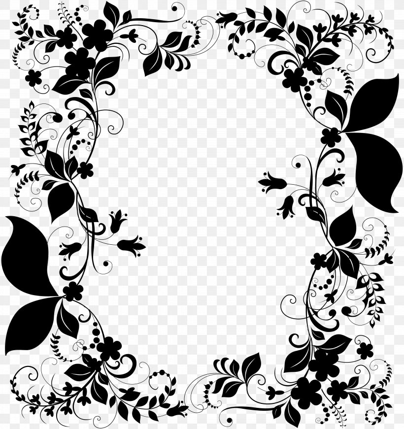 Pattern Flower Clip Art Family Prayer, PNG, 4318x4589px, Flower, Black M, Blackandwhite, Family, Floral Design Download Free