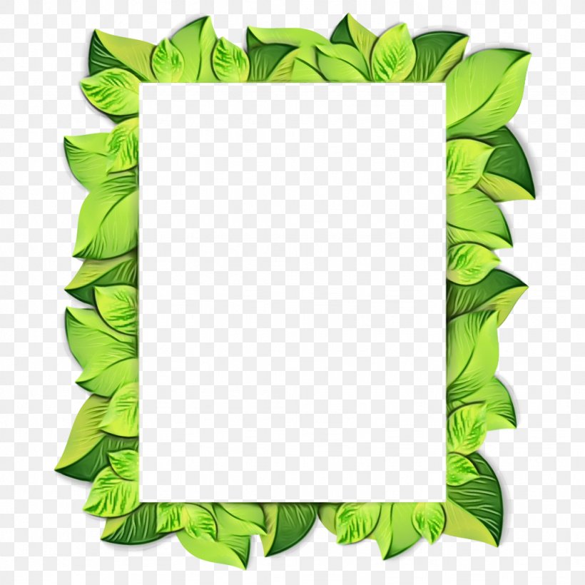 Picture Frame, PNG, 1024x1024px, Watercolor, Green, Interior Design, Ivy, Leaf Download Free