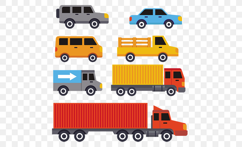 Transport Vehicle Yellow Car Commercial Vehicle, PNG, 500x500px, Transport, Car, Commercial Vehicle, Freight Transport, Model Car Download Free
