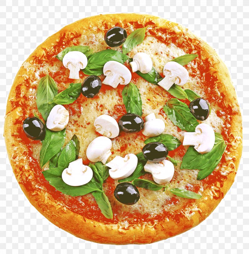 Sicilian Pizza California-style Pizza Pizza Margherita Vegetarian Cuisine, PNG, 3859x3935px, Pizza, Baking Stone, Basil, California Style Pizza, Californiastyle Pizza Download Free