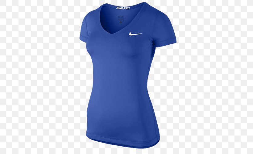 T-shirt Clothing Nike Neckline, PNG, 500x500px, Tshirt, Active Shirt, Blue, Clothing, Cobalt Blue Download Free