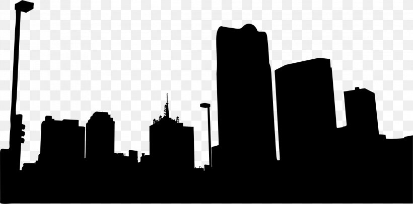 Dallas Silhouette Skyline City, PNG, 2292x1136px, Dallas, Black And White, City, Cityscape, Daytime Download Free