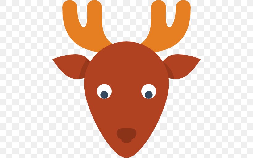 Reindeer Moose Santa Claus Icon, PNG, 512x512px, Deer, Antler, Apple Icon Image Format, Christmas, Elk Download Free