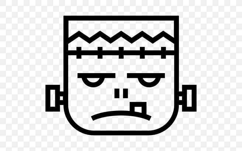 Frankenstein's Monster Computer Icons Halloween Mask, PNG, 512x512px, Halloween, Area, Black And White, Brand, Line Art Download Free