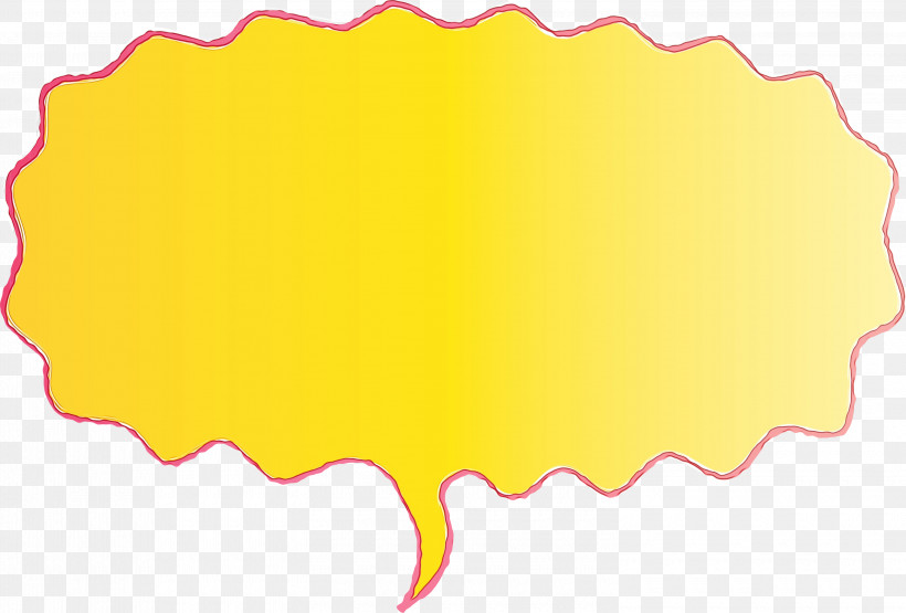 Yellow Rectangle, PNG, 3000x2032px, Thought Bubble, Paint, Rectangle, Speech Balloon, Watercolor Download Free
