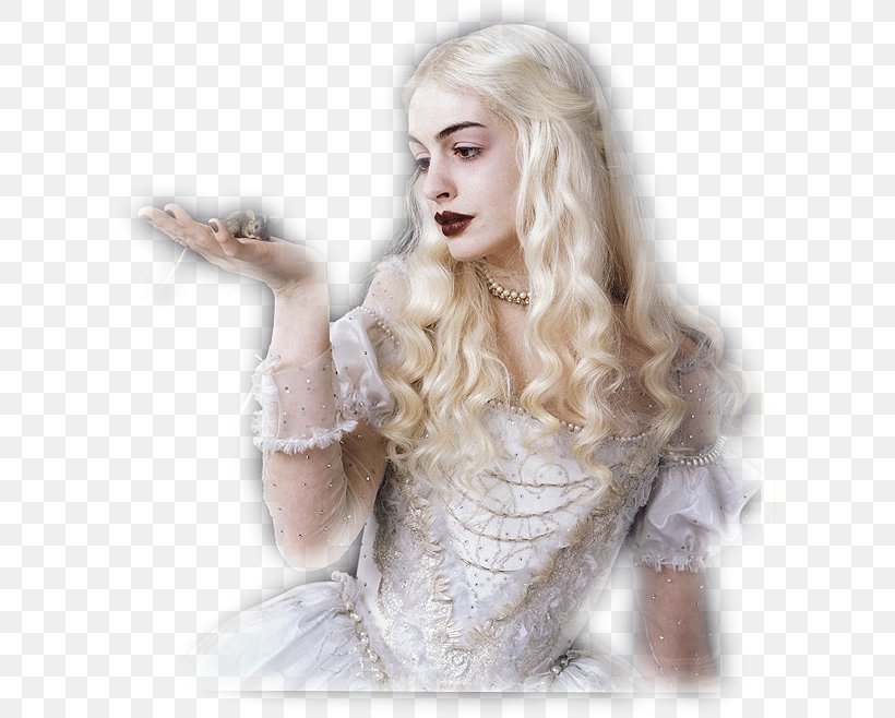 Anne Hathaway Alice In Wonderland White Queen The Mad Hatter Red Queen ...