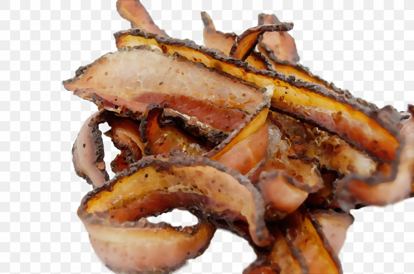 Bacon, PNG, 1920x1272px, Watercolor, Bacon, Paint, Wet Ink Download Free
