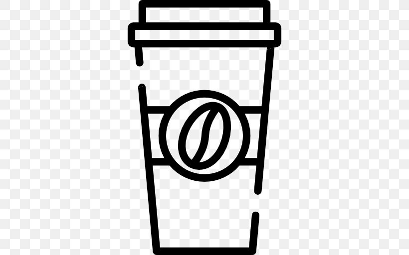 Cafe Coffee Cup Take-out Tea, PNG, 512x512px, Cafe, Black And White, Coffee, Coffee Bean, Coffee Cup Download Free
