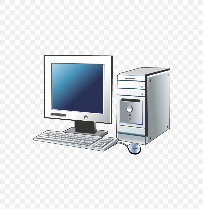 Computer Keyboard Desktop Computer Clip Art, PNG, 595x842px, Computer Keyboard, Central Processing Unit, Computer, Computer Monitor, Computer Monitor Accessory Download Free