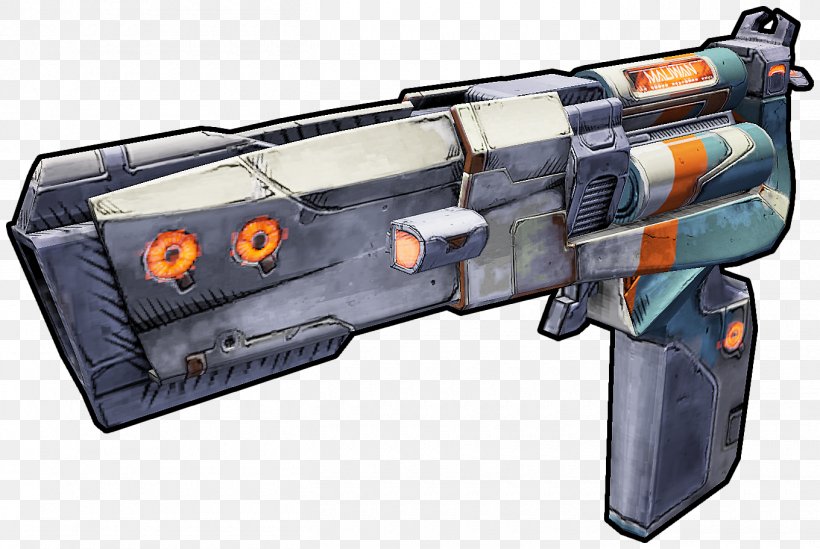 Borderlands 2 Weapon Firearm Pistol, PNG, 1360x912px, Watercolor, Cartoon, Flower, Frame, Heart Download Free