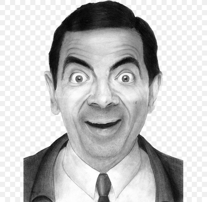 Rowan Atkinson Mr. Bean Video Image Photograph, PNG, 633x800px, Rowan Atkinson, Black And White, Blackadder, Cheek, Chin Download Free