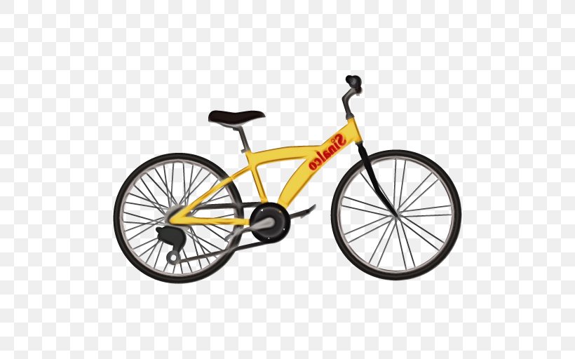 Background Yellow Frame, PNG, 512x512px, Bicycle, Bicycle Accessory, Bicycle Commuting, Bicycle Fork, Bicycle Frame Download Free