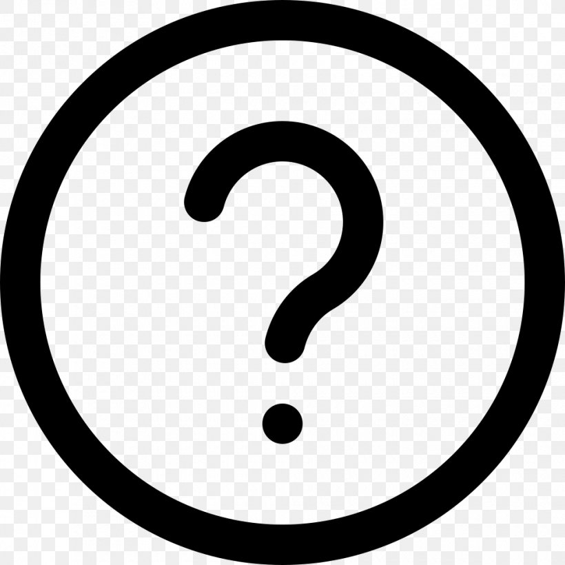 Question Mark Vector Graphics Clip Art Information, PNG, 980x980px, Question Mark, Area, Black And White, Check Mark, Information Download Free