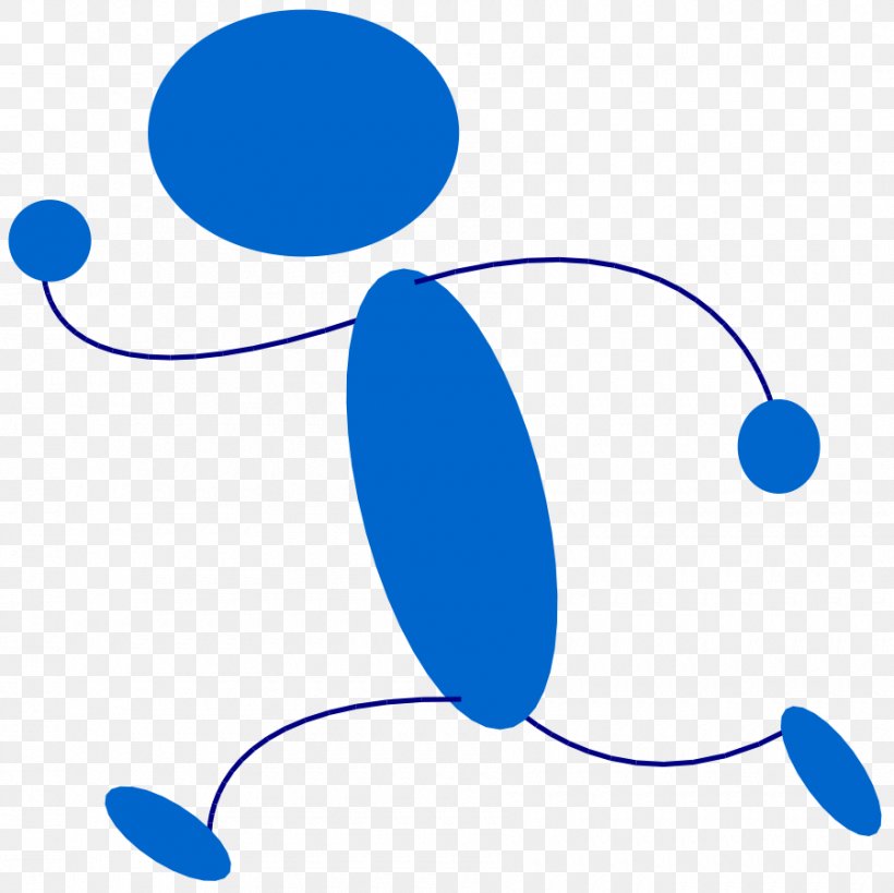 Stick Figure Running Clip Art, PNG, 900x899px, Stick Figure, Animation, Area, Artwork, Blue Download Free