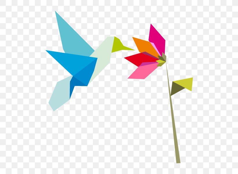 Clip Art Vector Graphics Origami Illustration Paper, PNG, 600x600px, Origami, Art, Art Paper, Flower, Hummingbird Download Free