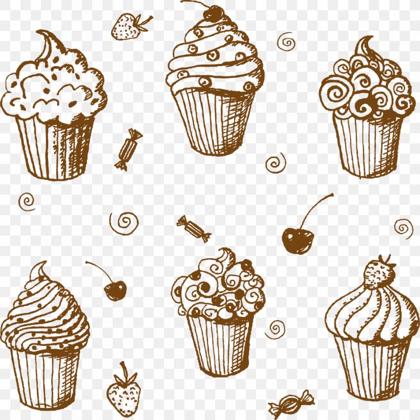 Cupcake Vector Graphics Illustration Royalty-free Image, PNG, 933x934px, Cupcake, Baked Goods, Baking, Baking Cup, Cake Download Free
