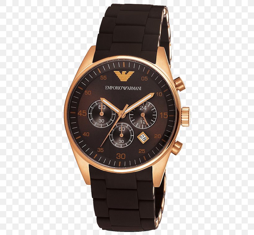 Emporio Armani Watch & Jewellery Emporio Armani Watch & Jewellery Chronograph Fashion, PNG, 442x757px, Armani, Analog Watch, Brand, Breitling Sa, Brown Download Free