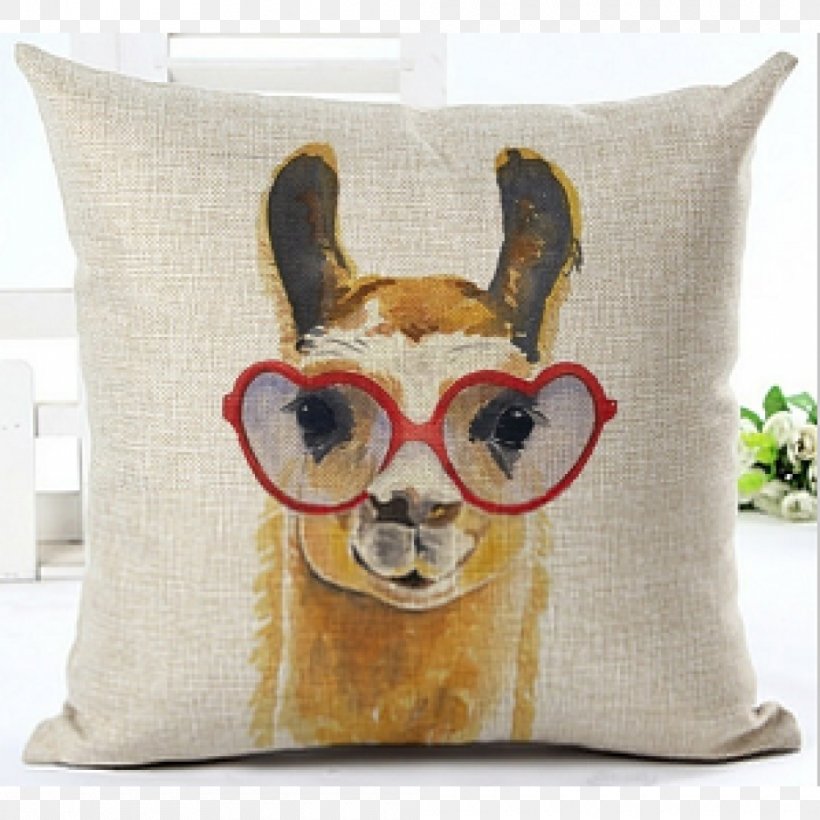 Llama Throw Pillows Cushion Watercolor Painting, PNG, 1000x1000px, Llama, Alpaca, Art, Case, Couch Download Free