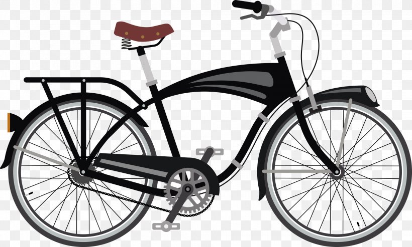 Bicycle Vector Graphics Illustration Micargi Tahiti Beach Cruiser Bike Image, PNG, 1970x1185px, Bicycle, Abike, Bicycle Accessory, Bicycle Drivetrain Part, Bicycle Frame Download Free