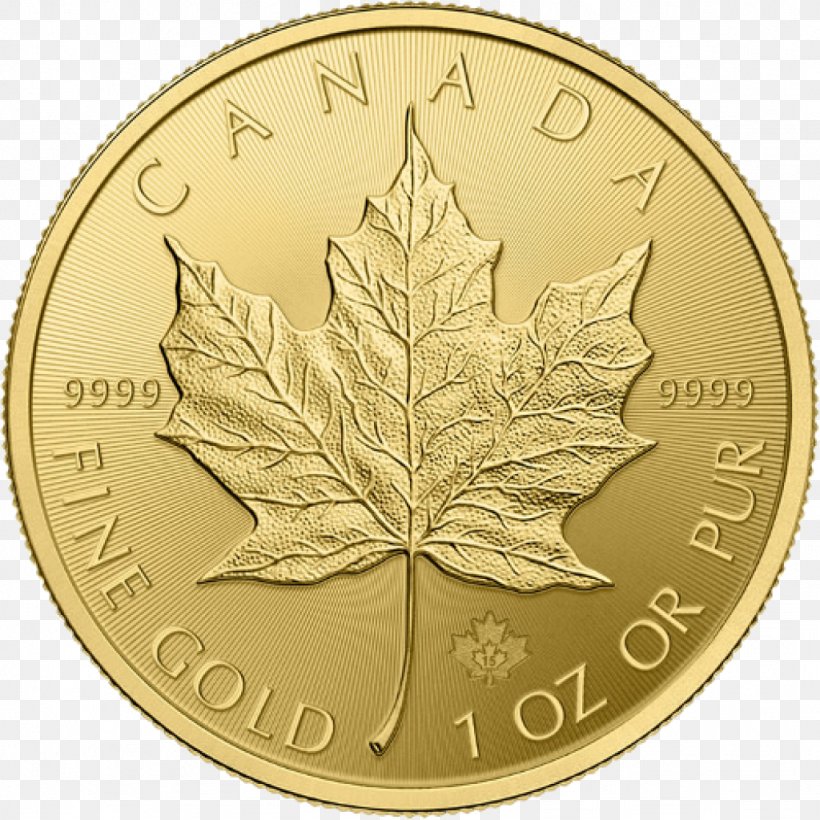 Canada Canadian Gold Maple Leaf Bullion Gold Coin, PNG, 1024x1024px, Canada, American Gold Eagle, Bullion, Bullion Coin, Canadian Dollar Download Free