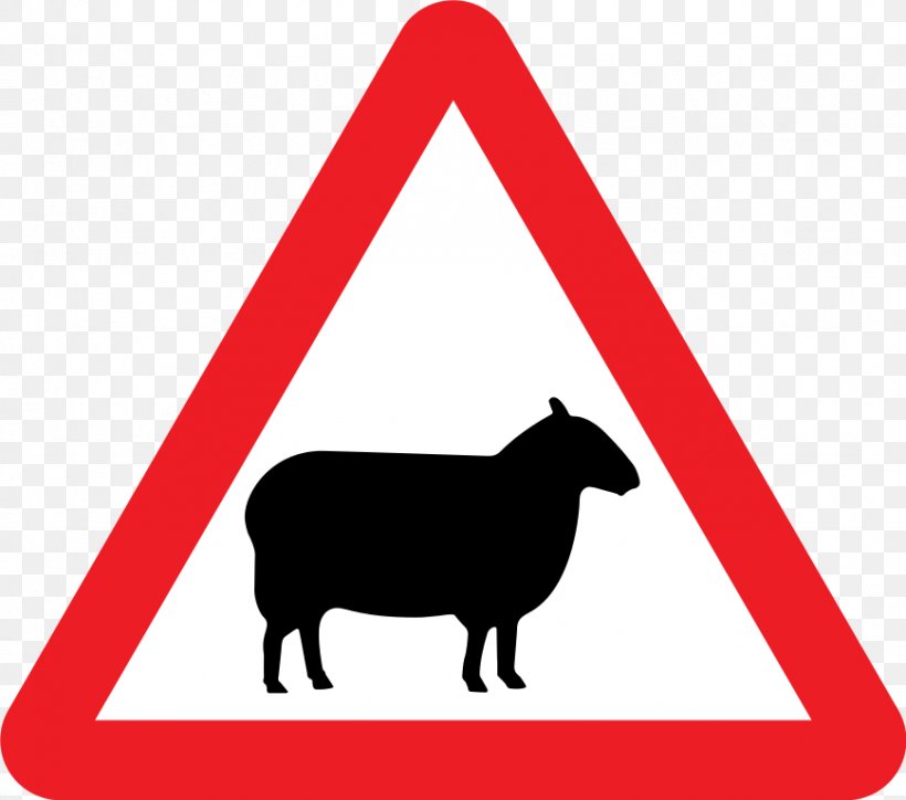Traffic Sign Road Signs In Singapore Warning Sign, PNG, 869x768px, Traffic Sign, Area, Black And White, Cattle Like Mammal, Curve Download Free