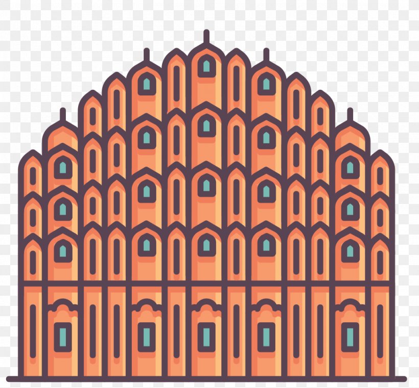 Hawa Mahal City Palace Jal Mahal Jantar Mantar, PNG, 1024x951px, Hawa Mahal, Arch, City Palace, Facade, Icon Design Download Free