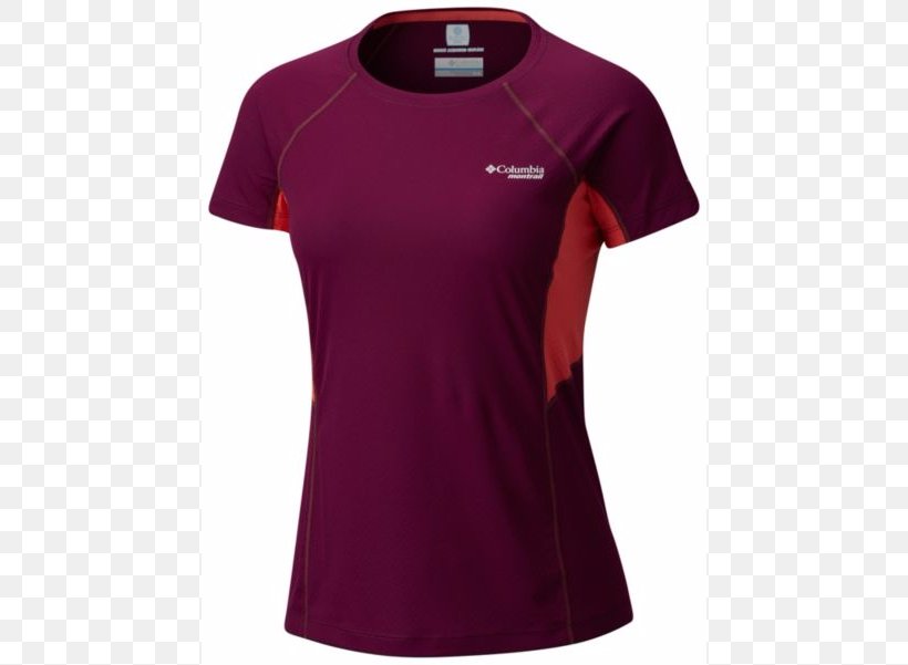T-shirt Sleeve Neck, PNG, 686x601px, Tshirt, Active Shirt, Clothing, Jersey, Magenta Download Free