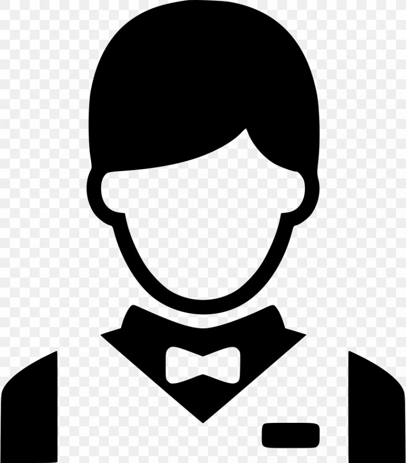 Waiter Restaurant, PNG, 860x980px, Waiter, Avatar, Bellhop, Black, Black And White Download Free