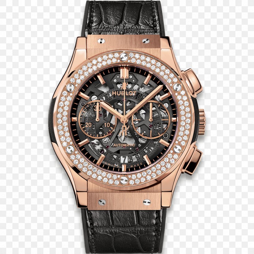Chronograph Hublot Classic Fusion Automatic Watch, PNG, 1000x1000px, Chronograph, Automatic Watch, Bracelet, Brand, Brown Download Free