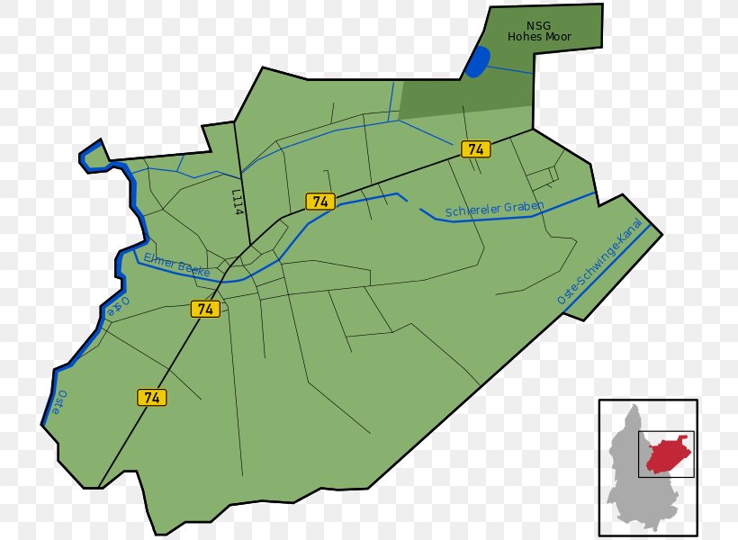 Elm Map Bremervörde Ortsteil Land Lot, PNG, 732x600px, Elm, Area, Highway M04, Land Lot, Low German Download Free
