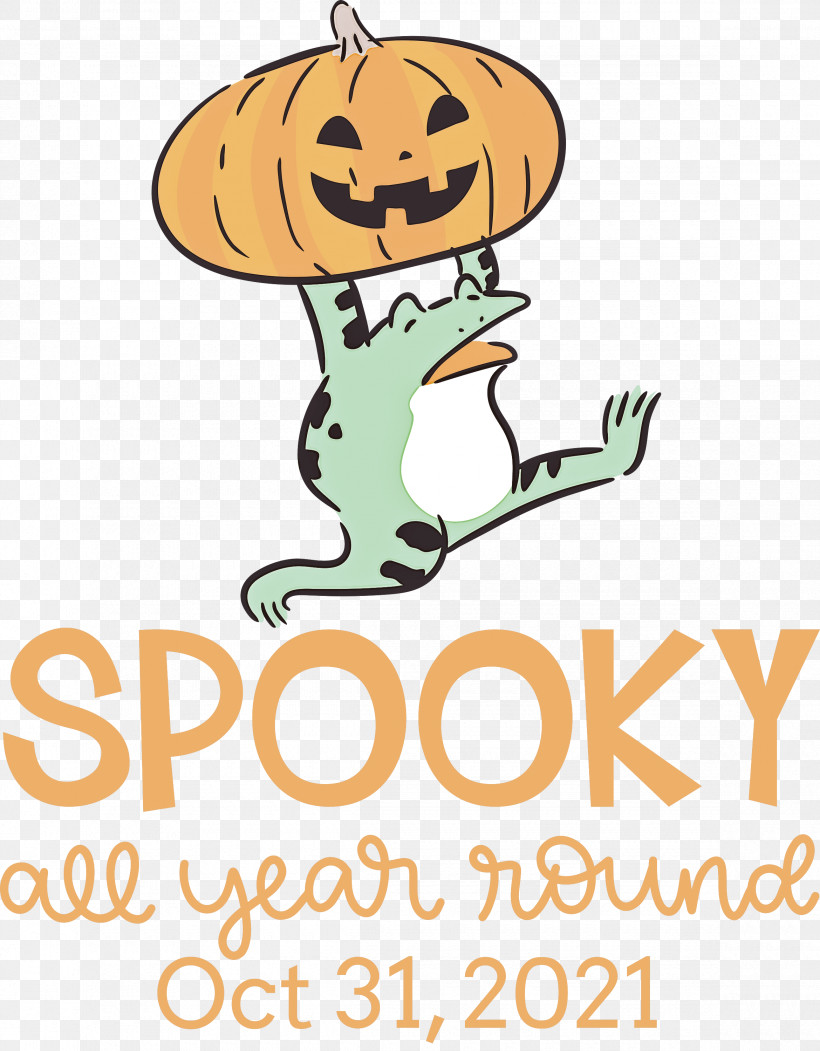 Spooky Halloween, PNG, 2340x3000px, Spooky, Behavior, Cartoon, Halloween, Happiness Download Free