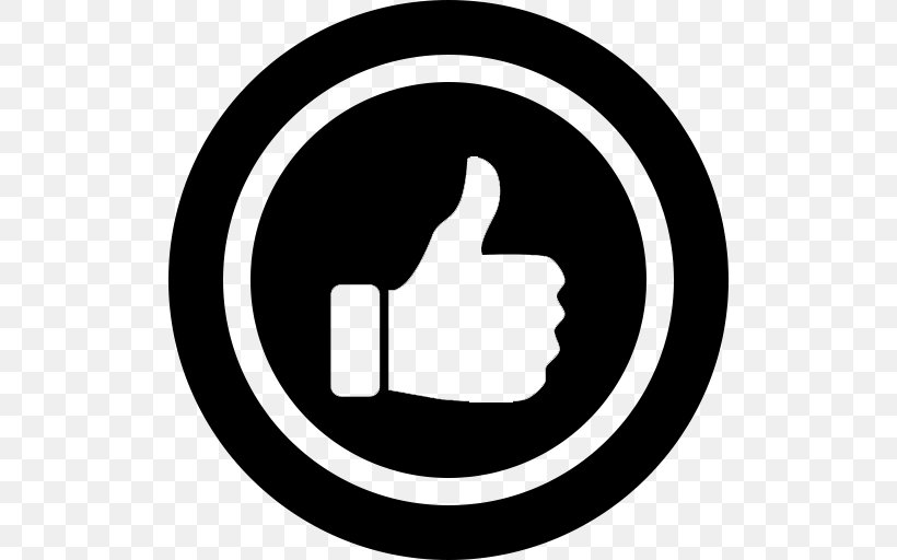 Thumb Signal Like Button, PNG, 512x512px, Thumb Signal, Area, Black And White, Brand, Like Button Download Free