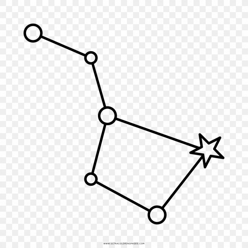 Dipper Pines Big Dipper Constellation Drawing Ursa Major, PNG, 1000x1000px, Dipper Pines, Area, Big Dipper, Black And White, Body Jewelry Download Free
