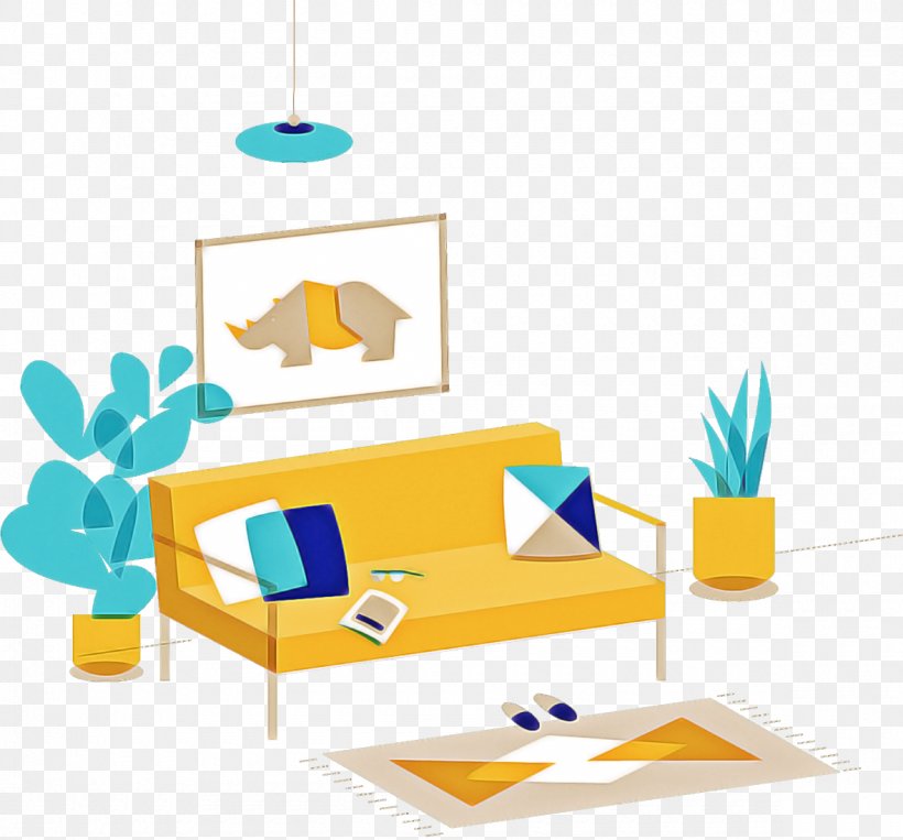 Room Yellow Furniture Turquoise Clip Art, PNG, 1180x1098px, Room, Furniture, Interior Design, Turquoise, Yellow Download Free