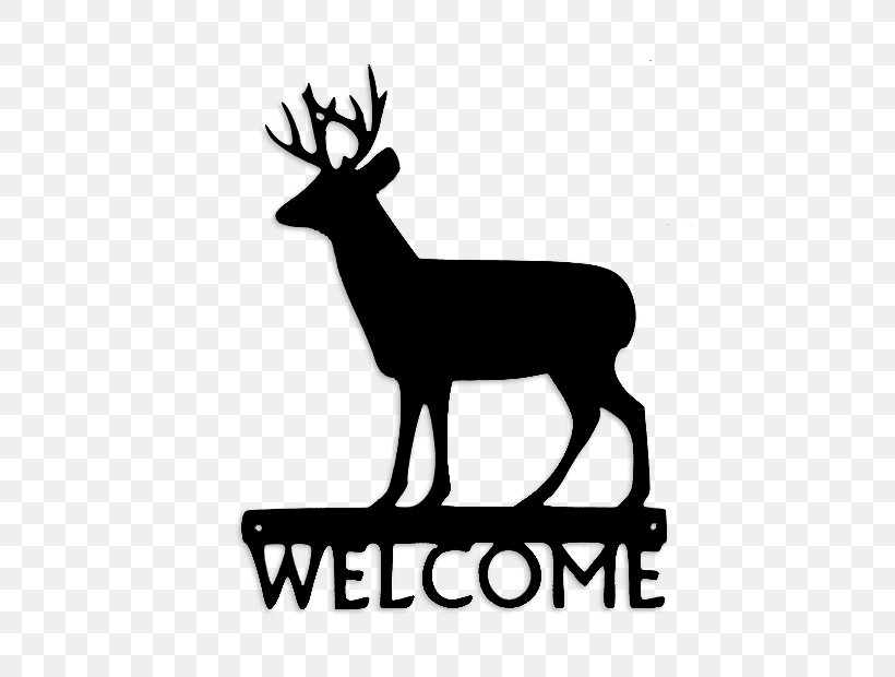 White-tailed Deer Moose Silhouette Reindeer, PNG, 768x620px, Deer, Antler, Black And White, Drawing, Elk Download Free