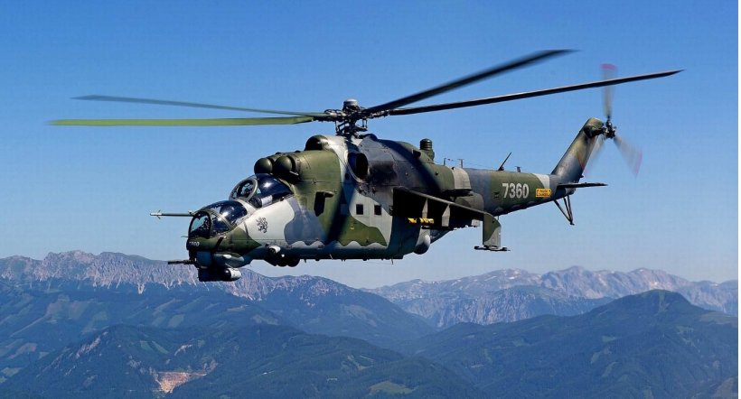Mi-24 Military Helicopter Airplane Aircraft, PNG, 1361x734px, Helicopter, Air Force, Aircraft, Airplane, Attack Helicopter Download Free