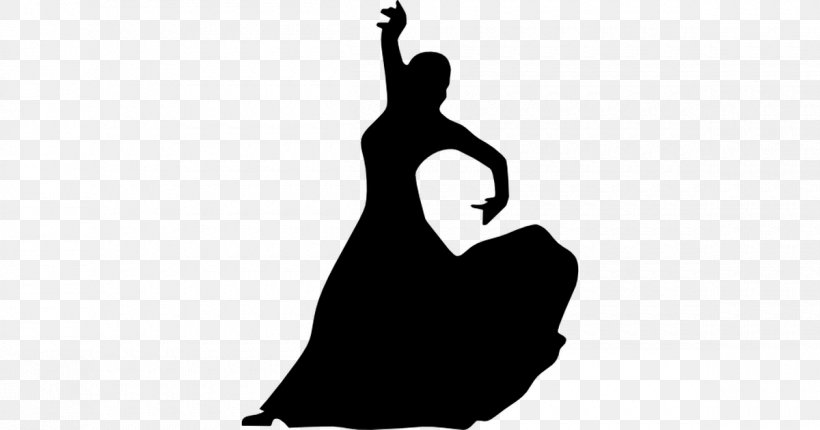 Silhouette Dancer Flamenco YouTube, PNG, 1200x630px, Silhouette, Arm, Black, Black And White, Dance Download Free
