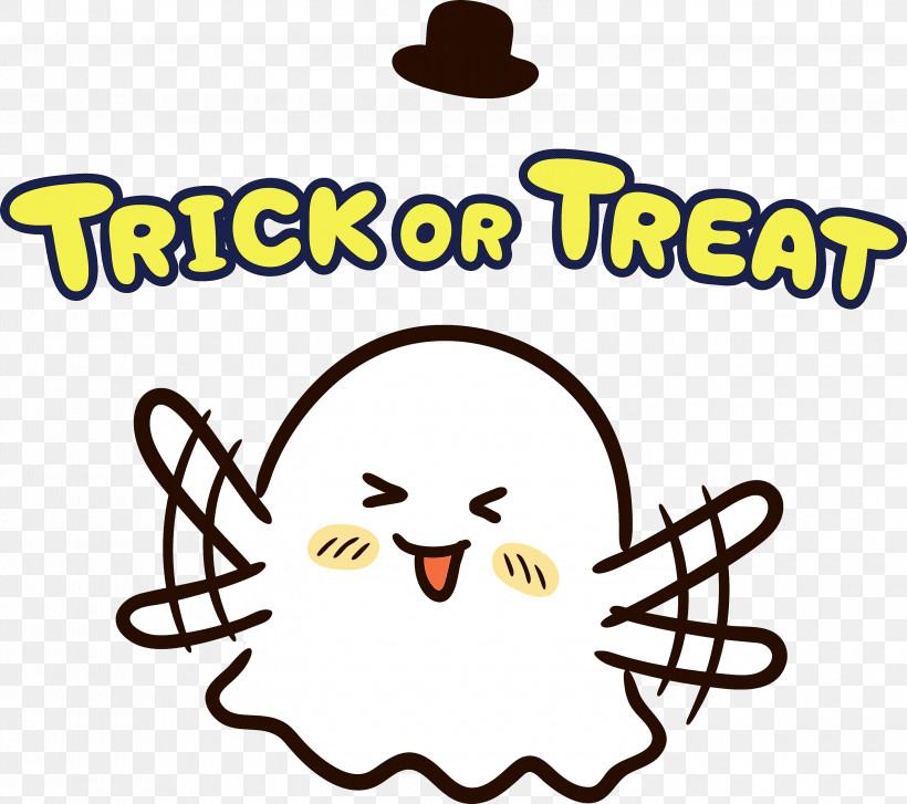 TRICK OR TREAT Happy Halloween, PNG, 3000x2662px, Trick Or Treat, Beak, Behavior, Biology, Cartoon Download Free