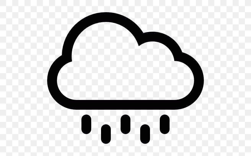 Rain Cloud Clip Art, PNG, 512x512px, Rain, Black And White, Cloud, Drop, Heart Download Free