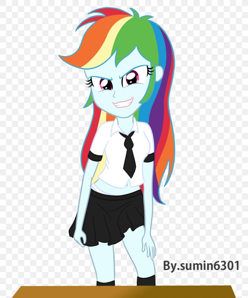 Rainbow Dash Rarity School Uniform Sunset Shimmer, PNG, 810x986px, Watercolor, Cartoon, Flower, Frame, Heart Download Free